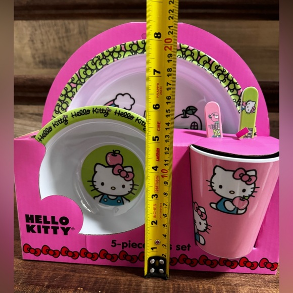 Super Cute kids plate set Hello Kitty 5 Piece Kids Set 100% Melamine - … - Picture 6 of 6